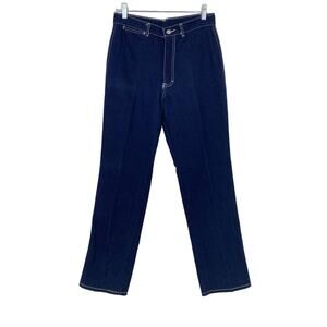 Vintage 1980s Gitano Women's Sz 29 High Rise Straight Leg Jeans Dark Wash